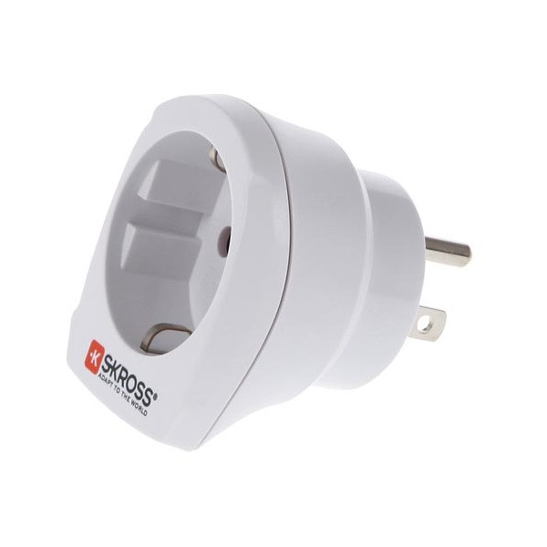 Reisstekker Europa naar Japan (Geaard, Type F → B)